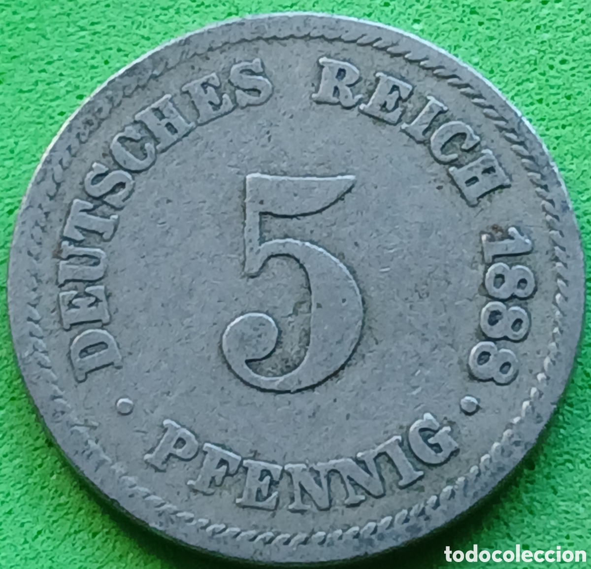 Monedas antiguas de Europa: Alemania Imperio 5 pfennig 1888 A km#3