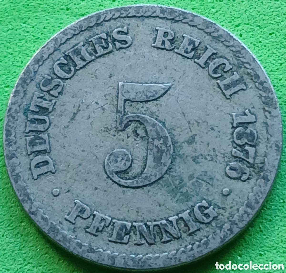 Monedas antiguas de Europa: Alemania Imperio 5 pfennig 1876 D km#3