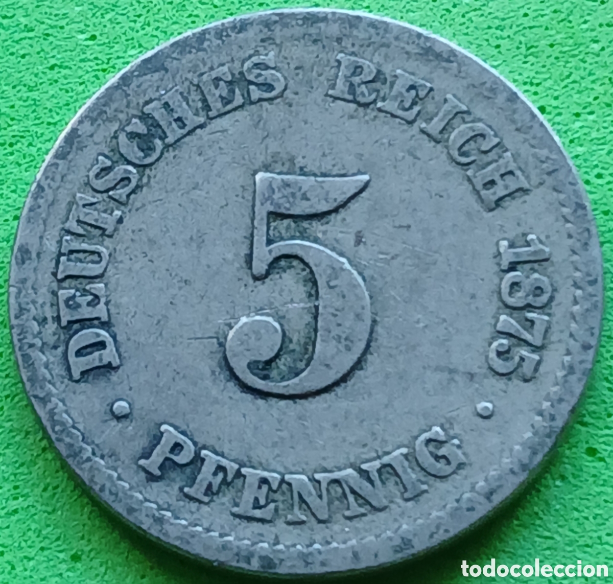 Monedas antiguas de Europa: Alemania Imperio 5 pfennig 1875 C km#3