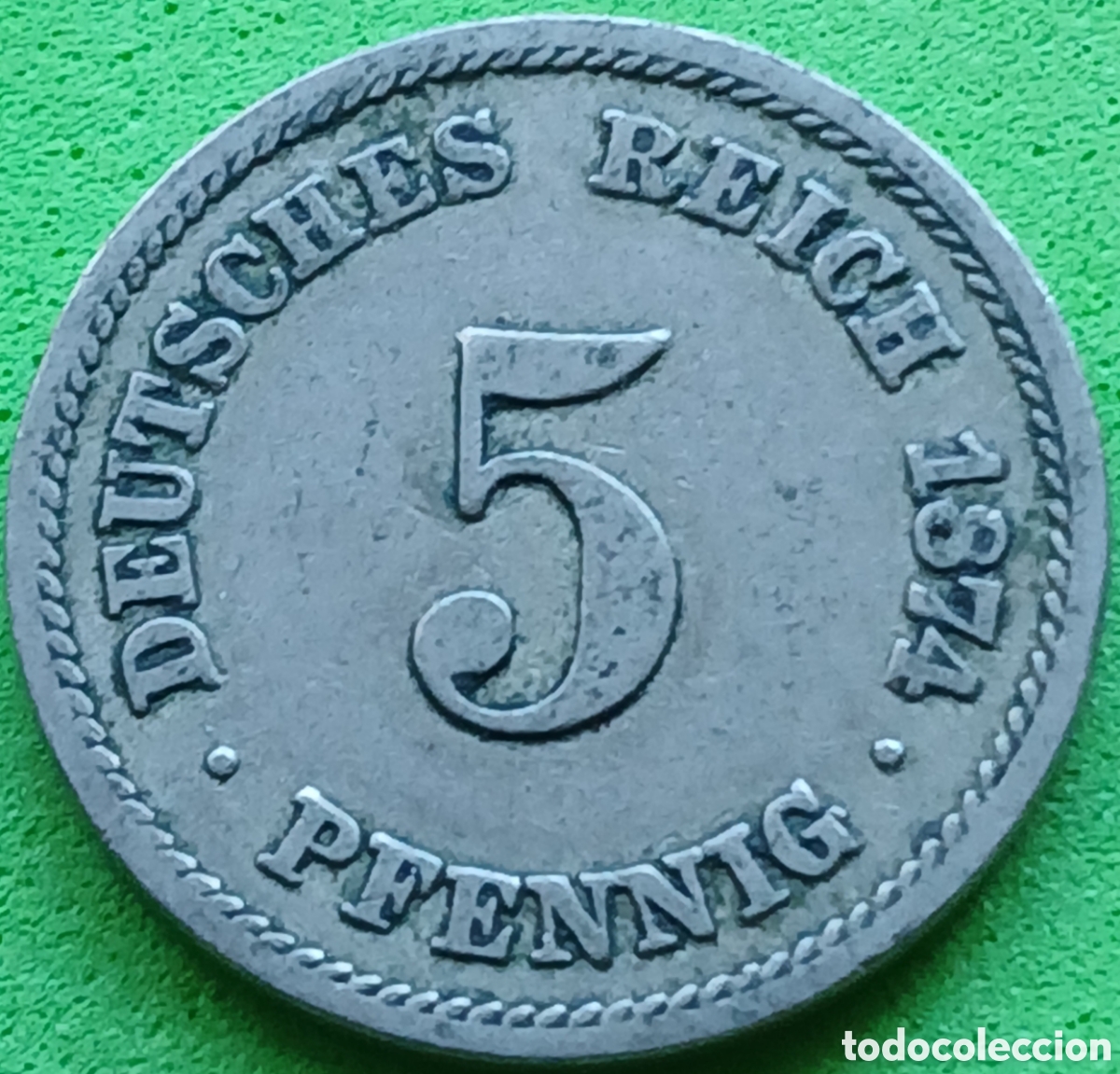 Monedas antiguas de Europa: Alemania Imperio 5 pfennig 1874 A km#3