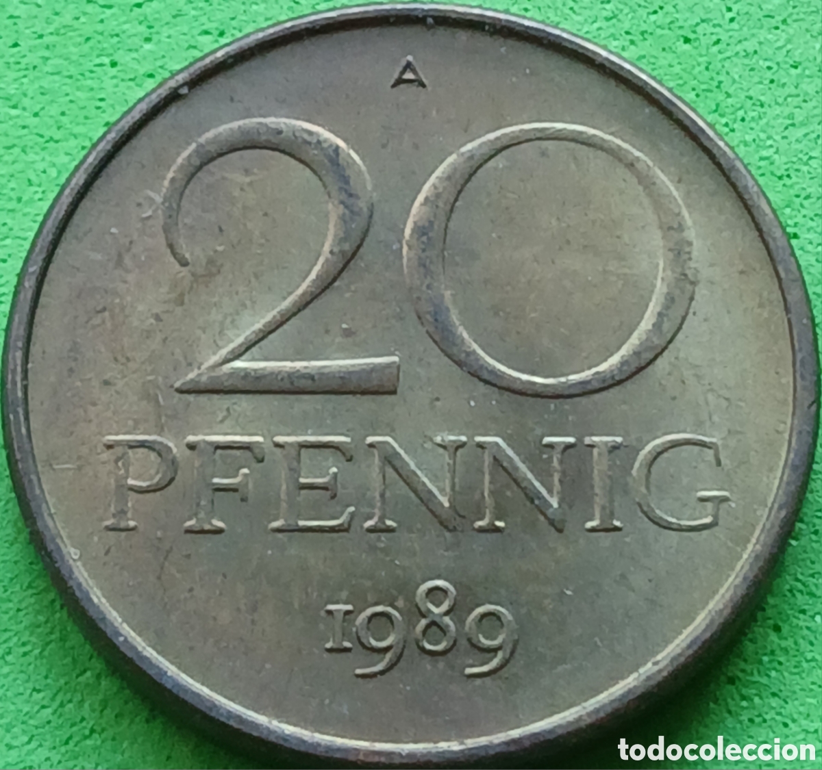 Monedas antiguas de Europa: Alemania Oriental 20 pfennig 1989 km#11