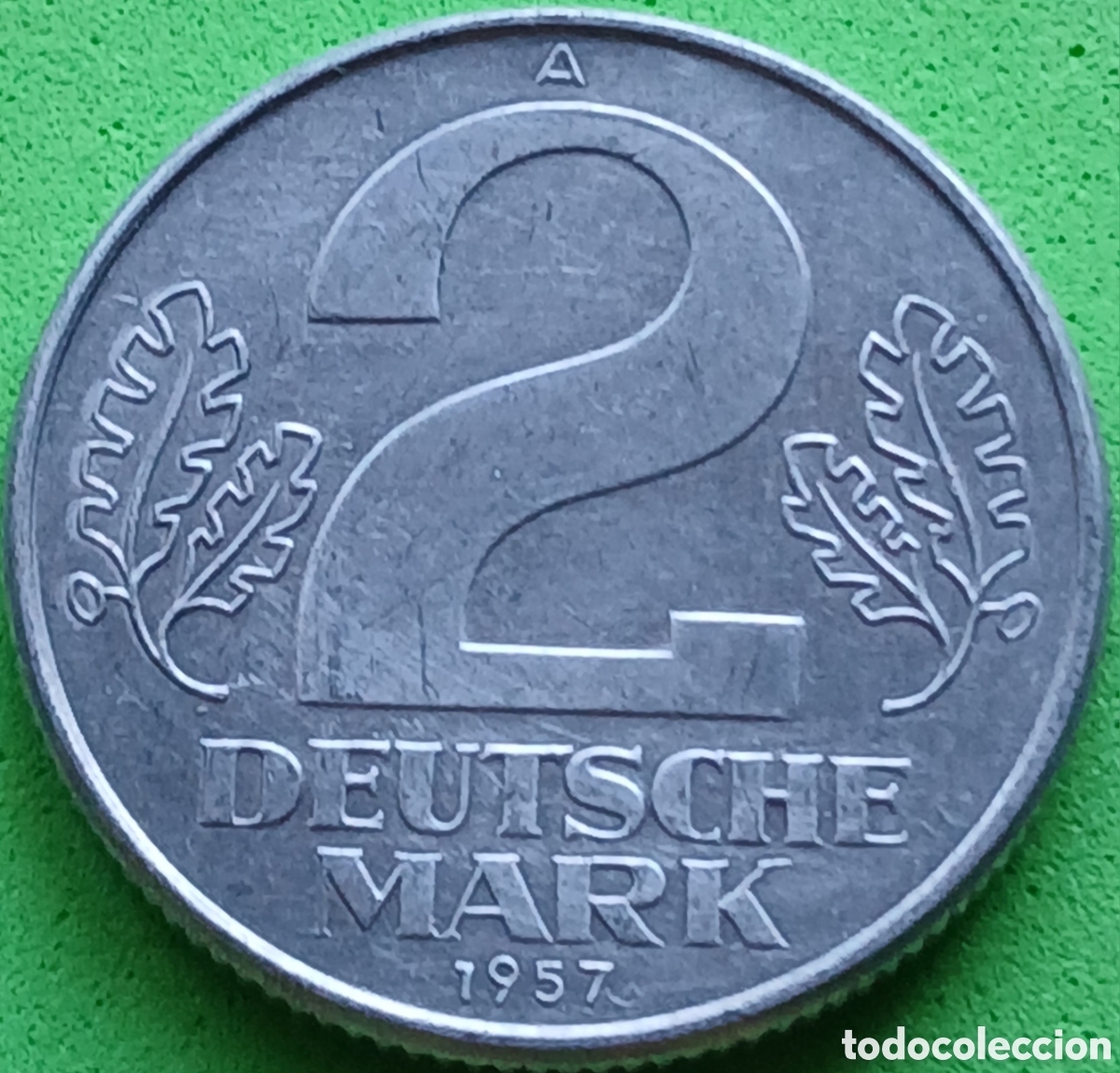 Monedas antiguas de Europa: Alemania Oriental 2 marcos 1957 km#14