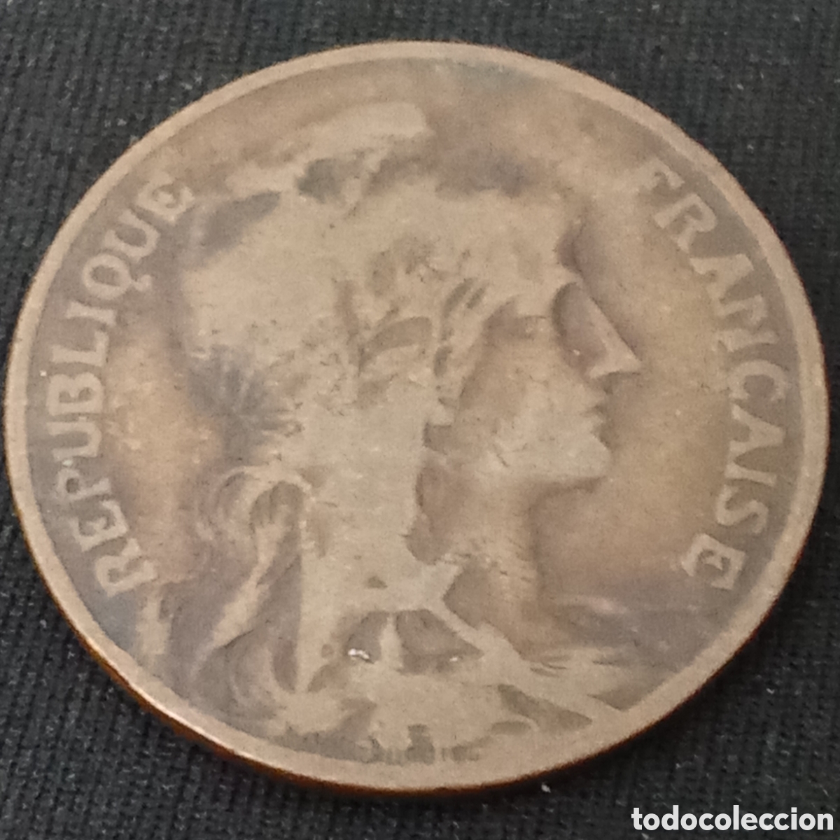 Monedas antiguas de Europa: Francia 10 c&eacute;ntimos a&ntilde;o 1911