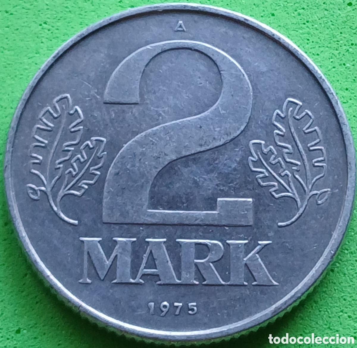 Monedas antiguas de Europa: Alemania Oriental 2 marcos 1975 km#48