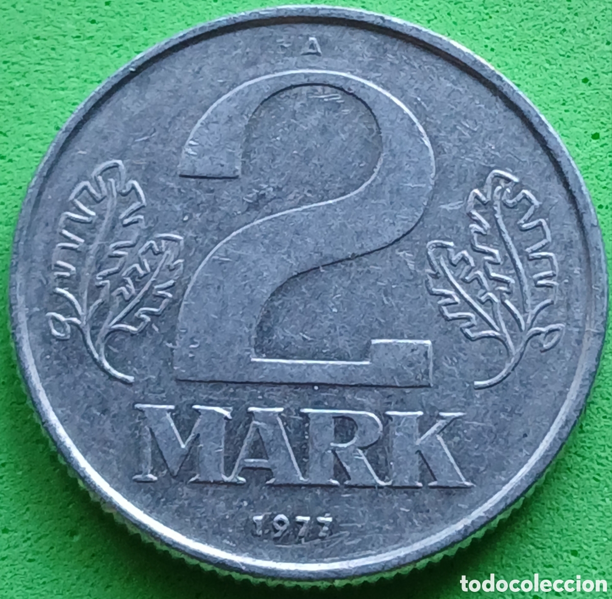 Monedas antiguas de Europa: Alemania Oriental 2 marcos 1977 km#48