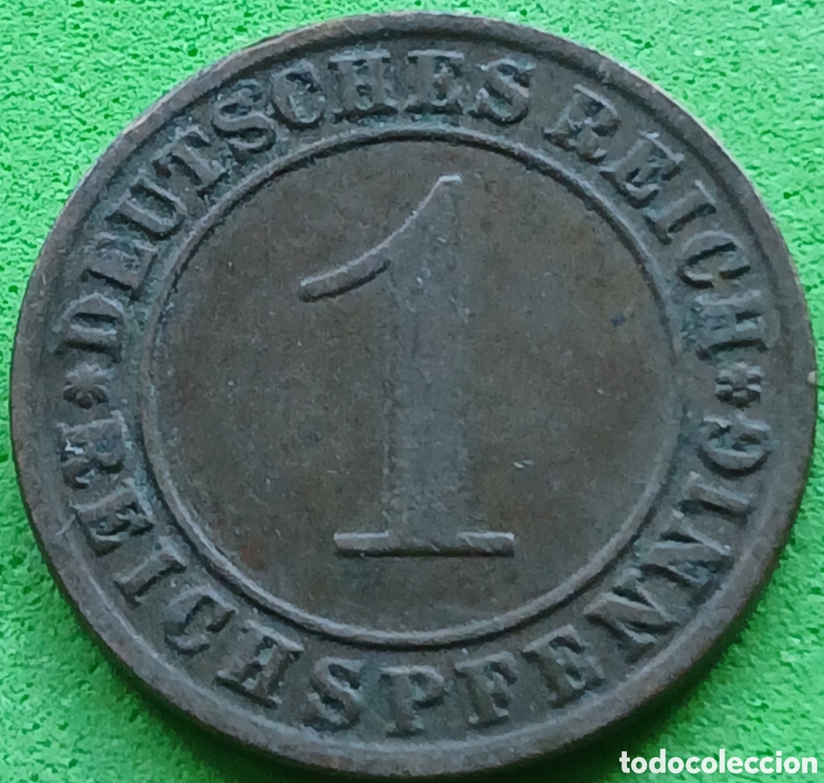 Monedas antiguas de Europa: Alemania Rep&uacute;blica de Weimar 1 reichspfennig 1929 F km#37