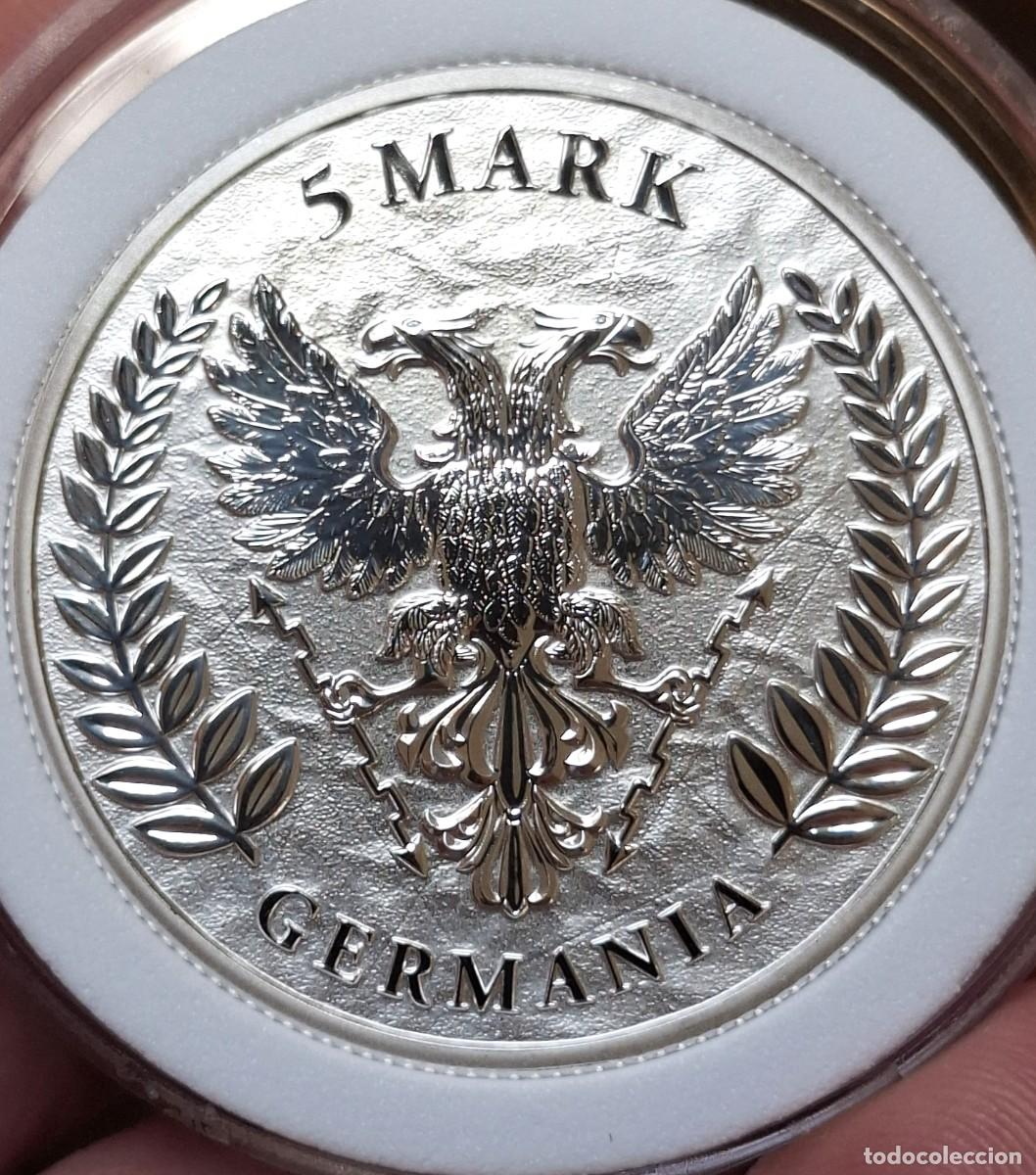 Moedas antigas da Europa: Alemania - 5 Mark 2024 - PLATA .999