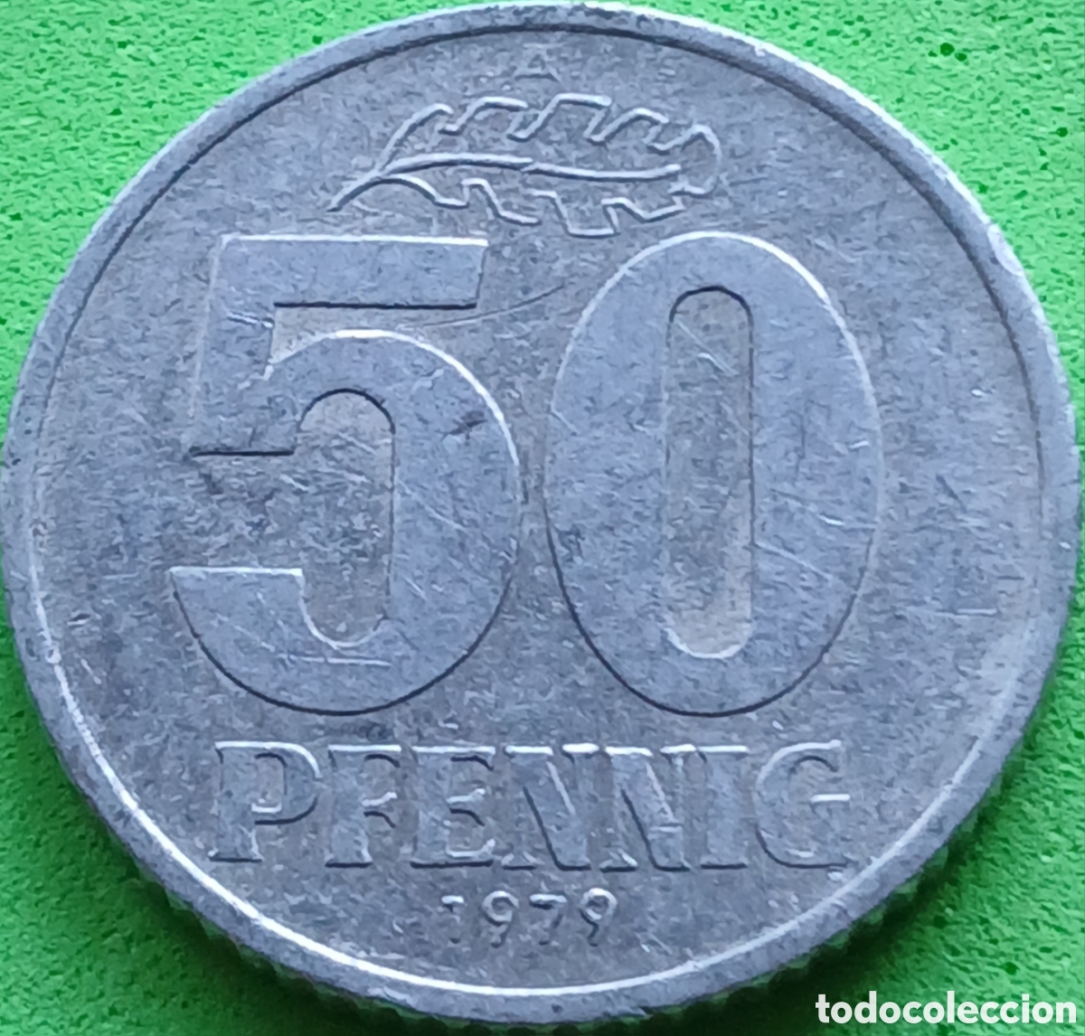 Monedas antiguas de Europa: Alemania Oriental 50 pfennig 1979 km#12.2 ESCASA!!