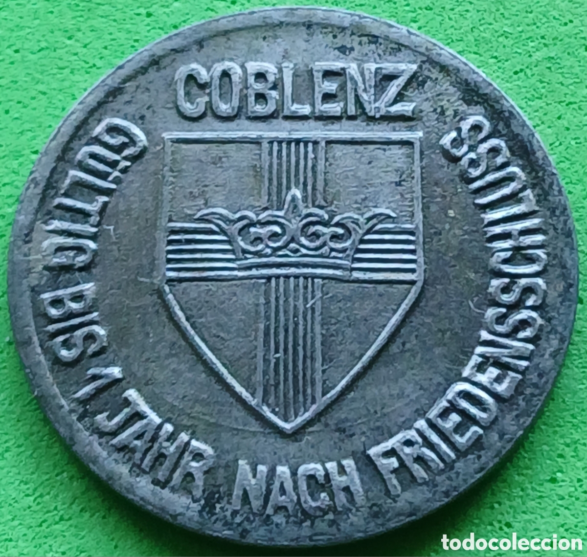 Monedas antiguas de Europa: Alemania Ciudad de Coblenza 10 pfennig 1918 WF#80.1A Notgeld