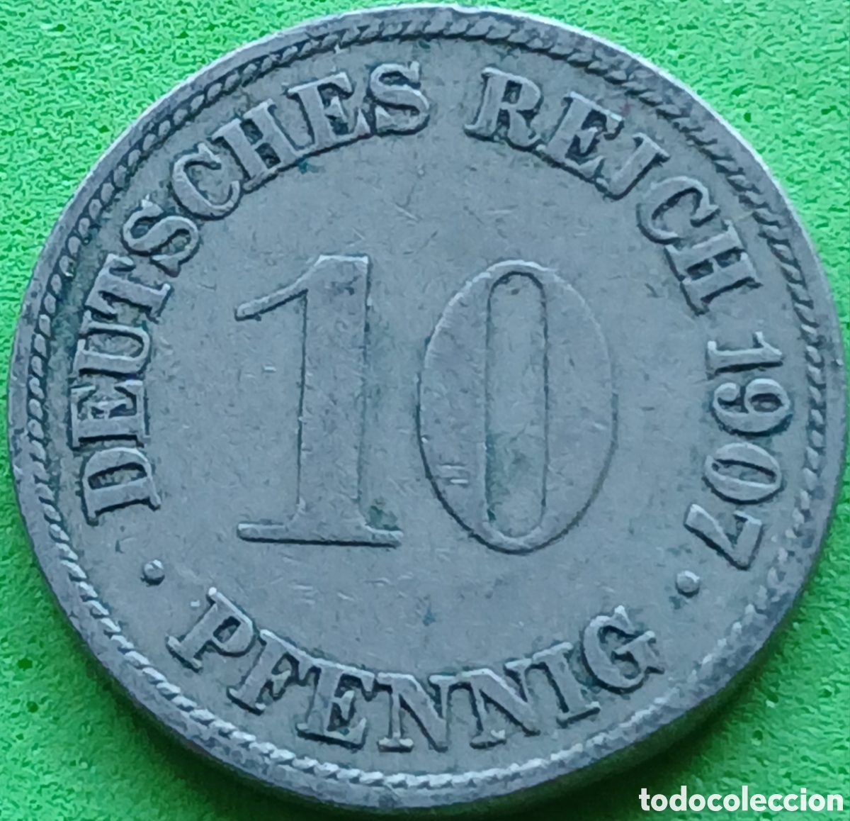Monedas antiguas de Europa: Alemania Imperio 10 pfennig 1907 G km#12
