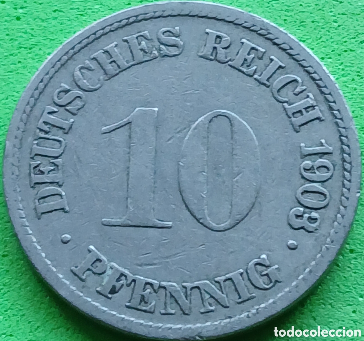 Monedas antiguas de Europa: Alemania Imperio 10 pfennig 1903 G km#12 ESCASA!