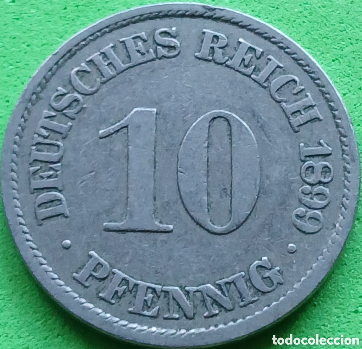 Monedas antiguas de Europa: Alemania Imperio 10 pfennig 1899 A km#12