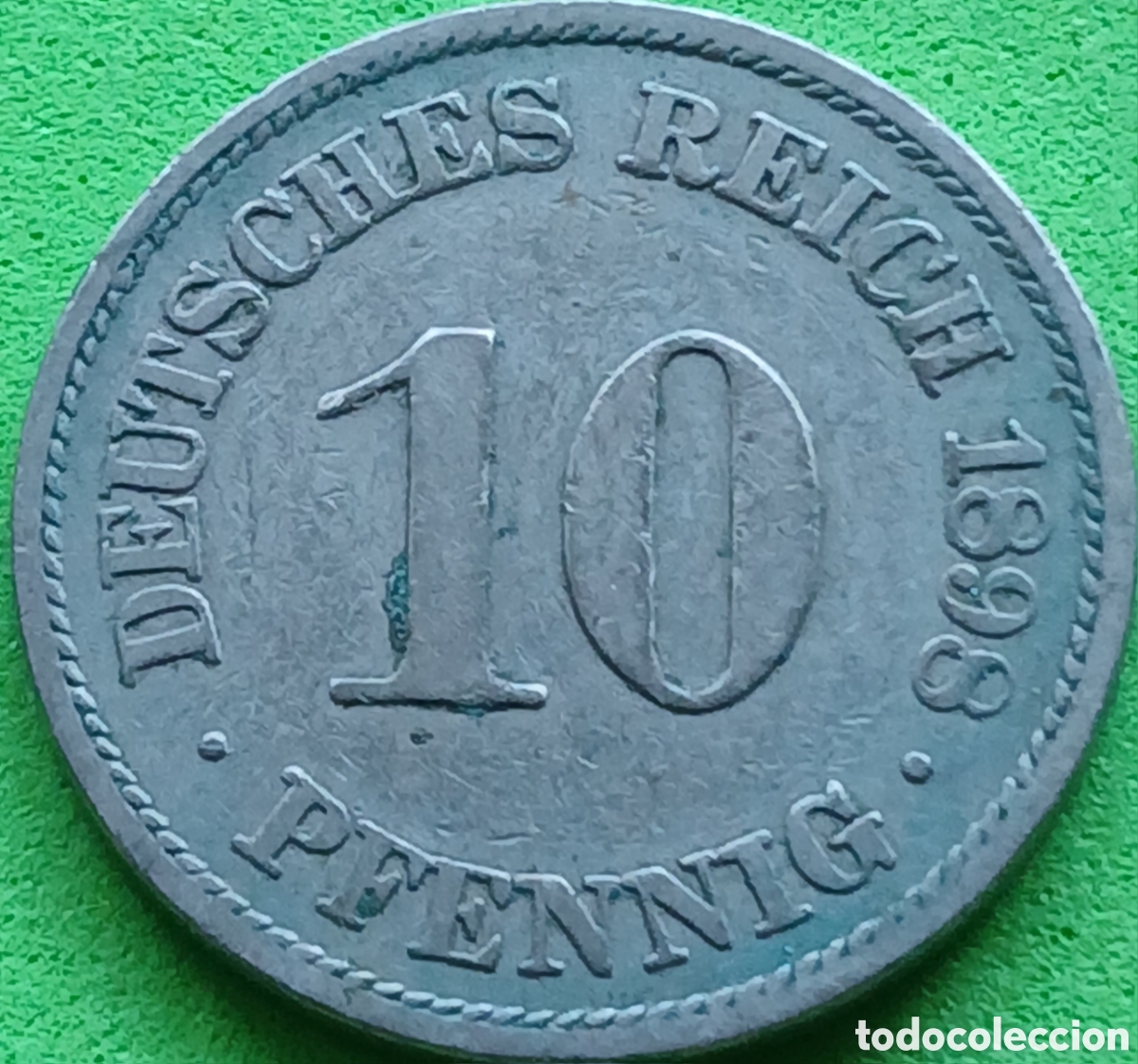 Monedas antiguas de Europa: Alemania Imperio 10 pfennig 1898 A km#12