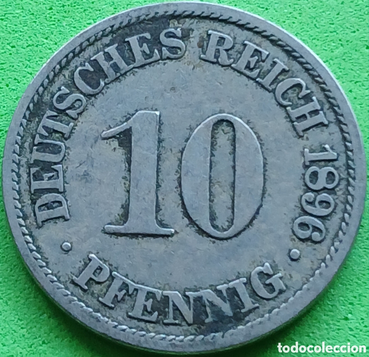 Monedas antiguas de Europa: Alemania Imperio 10 pfennig 1896 A km#12