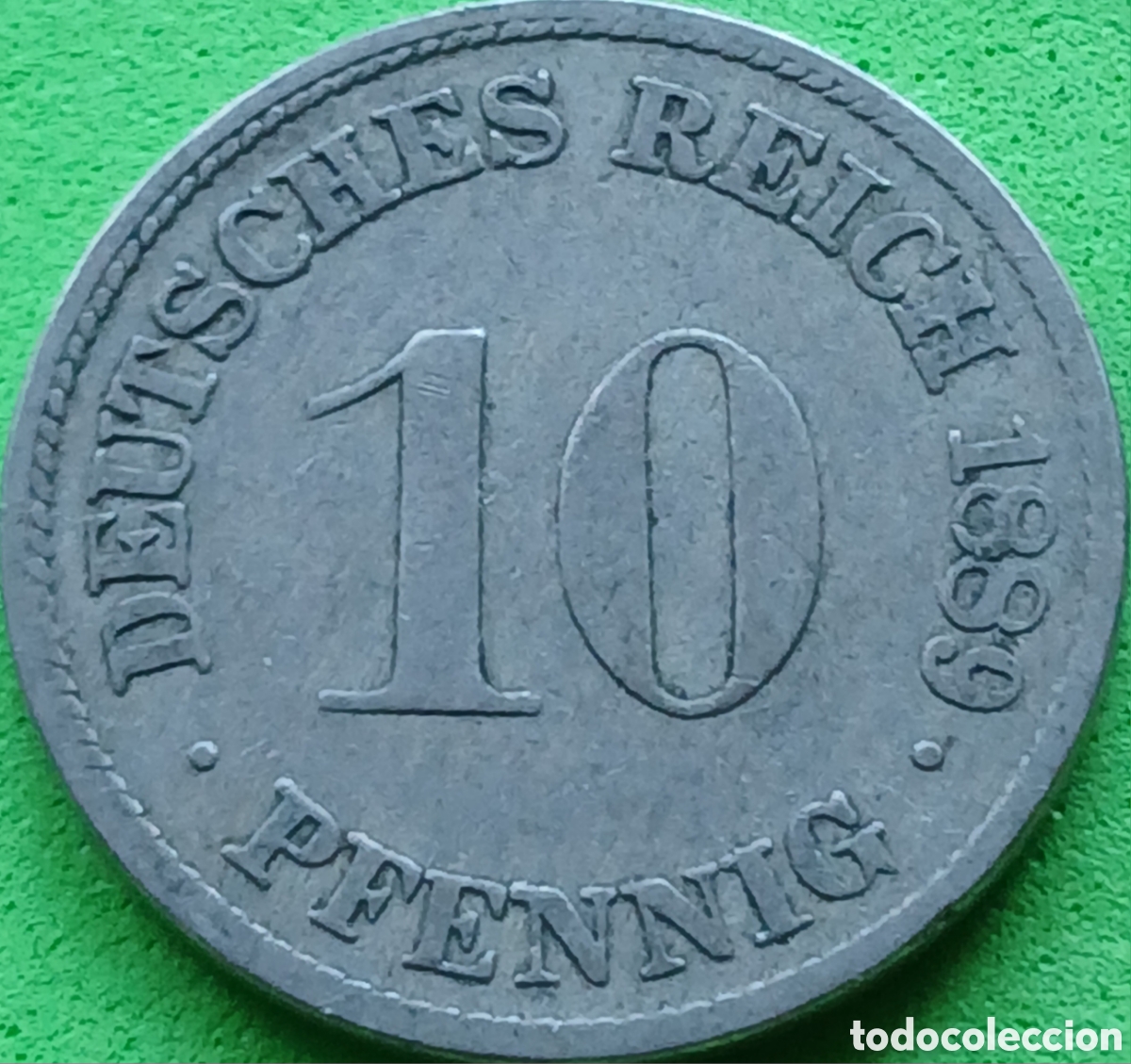 Monedas antiguas de Europa: Alemania Imperio 10 pfennig 1889 D km#4