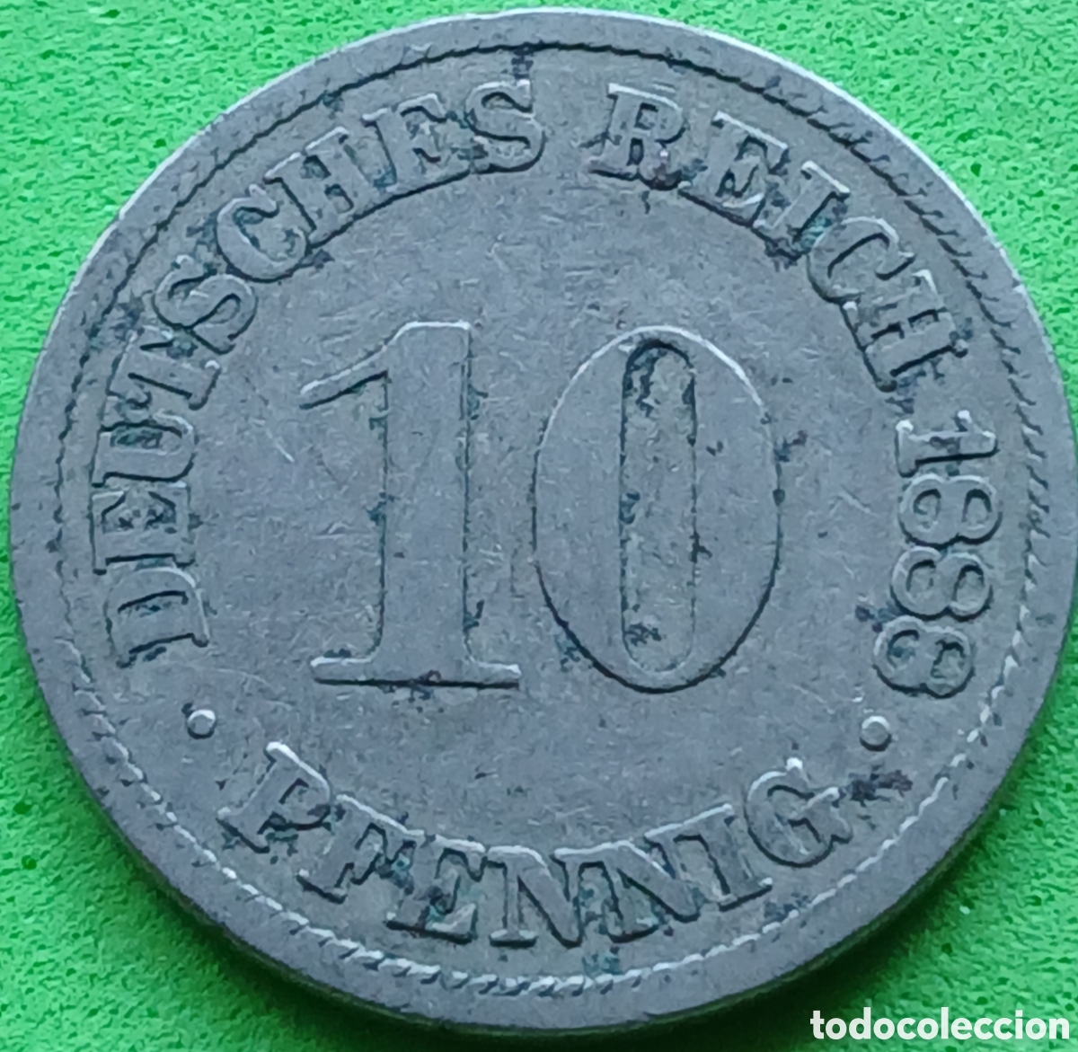 Monedas antiguas de Europa: Alemania Imperio 10 pfennig 1888 A km#4