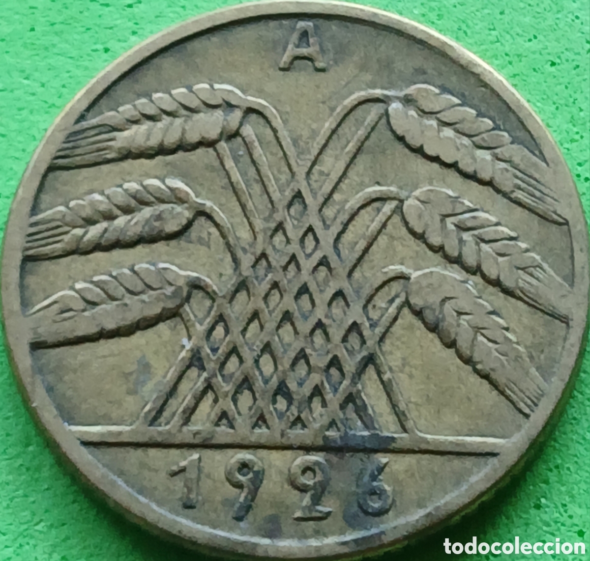 Monedas antiguas de Europa: Alemania Rep&uacute;blica de Weimar 10 reichspfennig 1926 A km#40