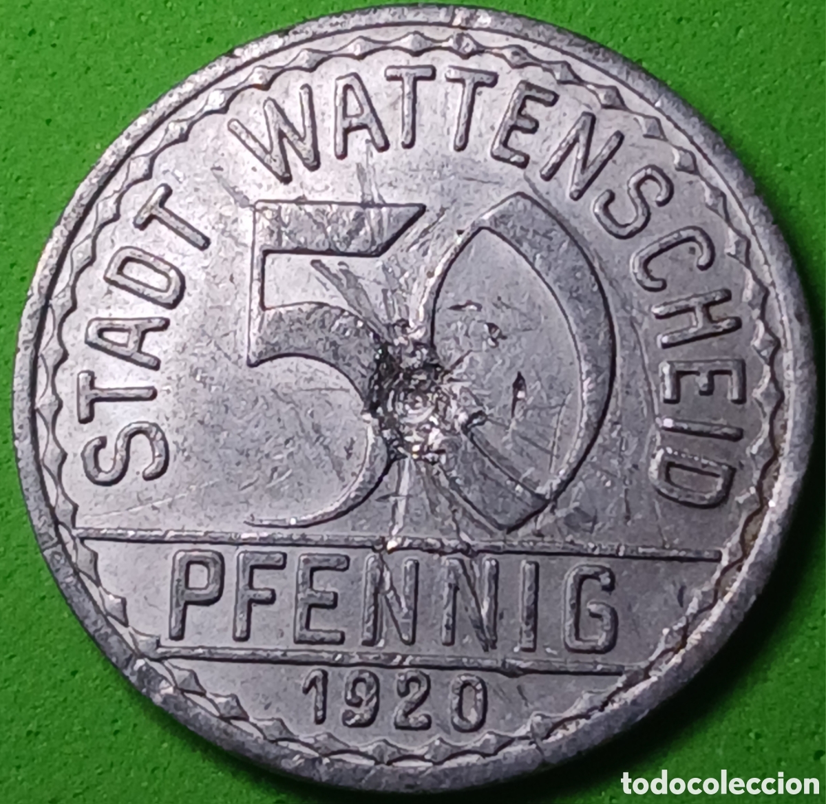 Monnaies anciennes de Europe: Alemania Ciudad de Wattenscheid 50 pfennig 1920 WF#579.10 Notgeld