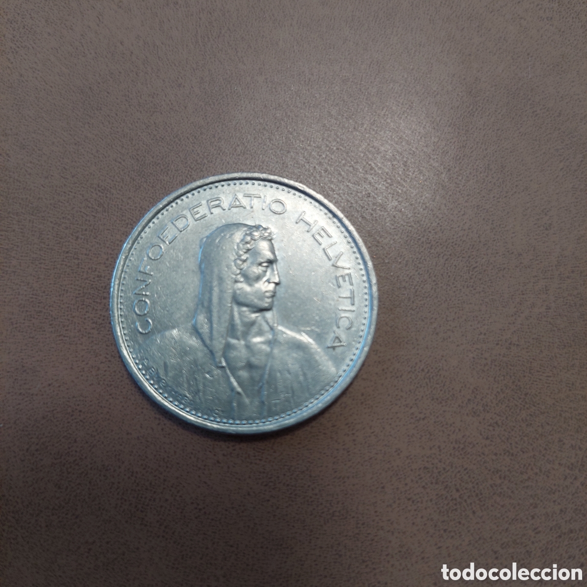Monedas antiguas de Europa: 5 Francs de Suiza 1974.