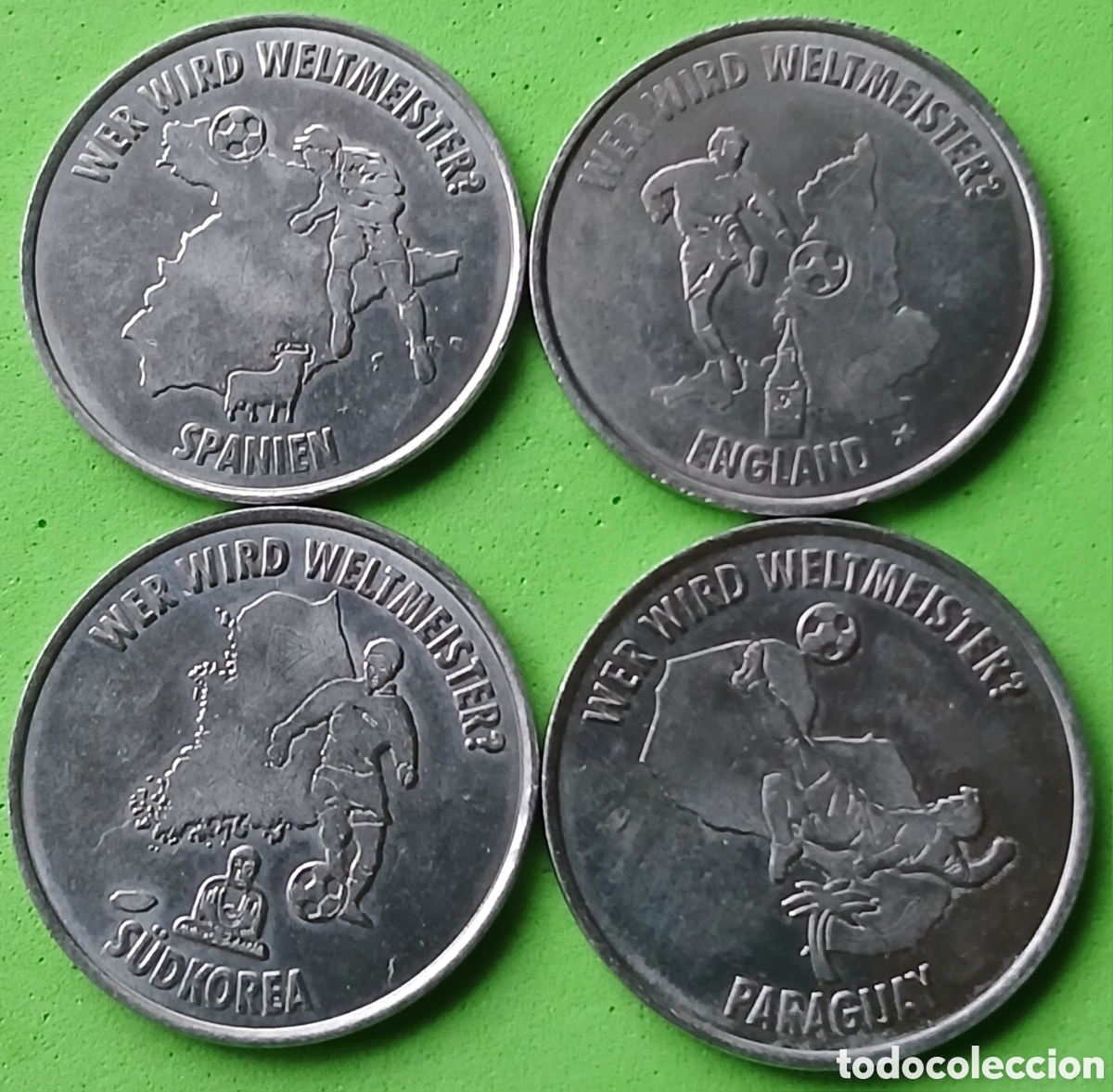 Monedas antiguas de Europa: Alemania lote 4 fichas / token diferentes. FIFA 2006