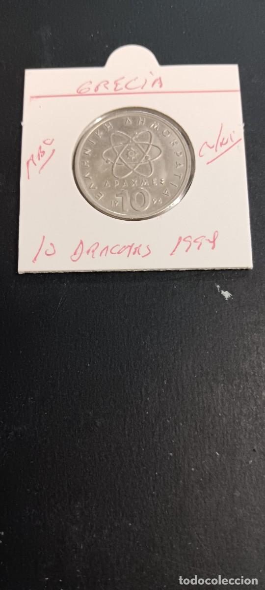 Monedas antiguas de Europa: GRECIA 10 DRACMAS 1994 MBC KM=132 (CUPRONIQUEL)
