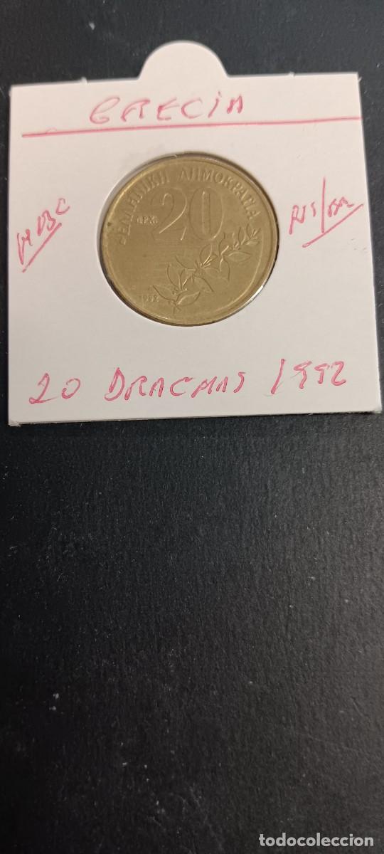 Monedas antiguas de Europa: GRECIA 20 DRACMAS 1992 MBC KM=154 (NIQUEL-BRONCE)