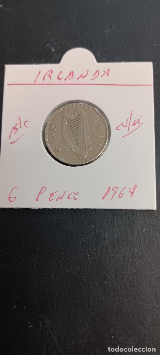 Monedas antiguas de Europa: IRLANDA 6 PENCE 1964 BC KM=13a (CUPRONIQUEL)
