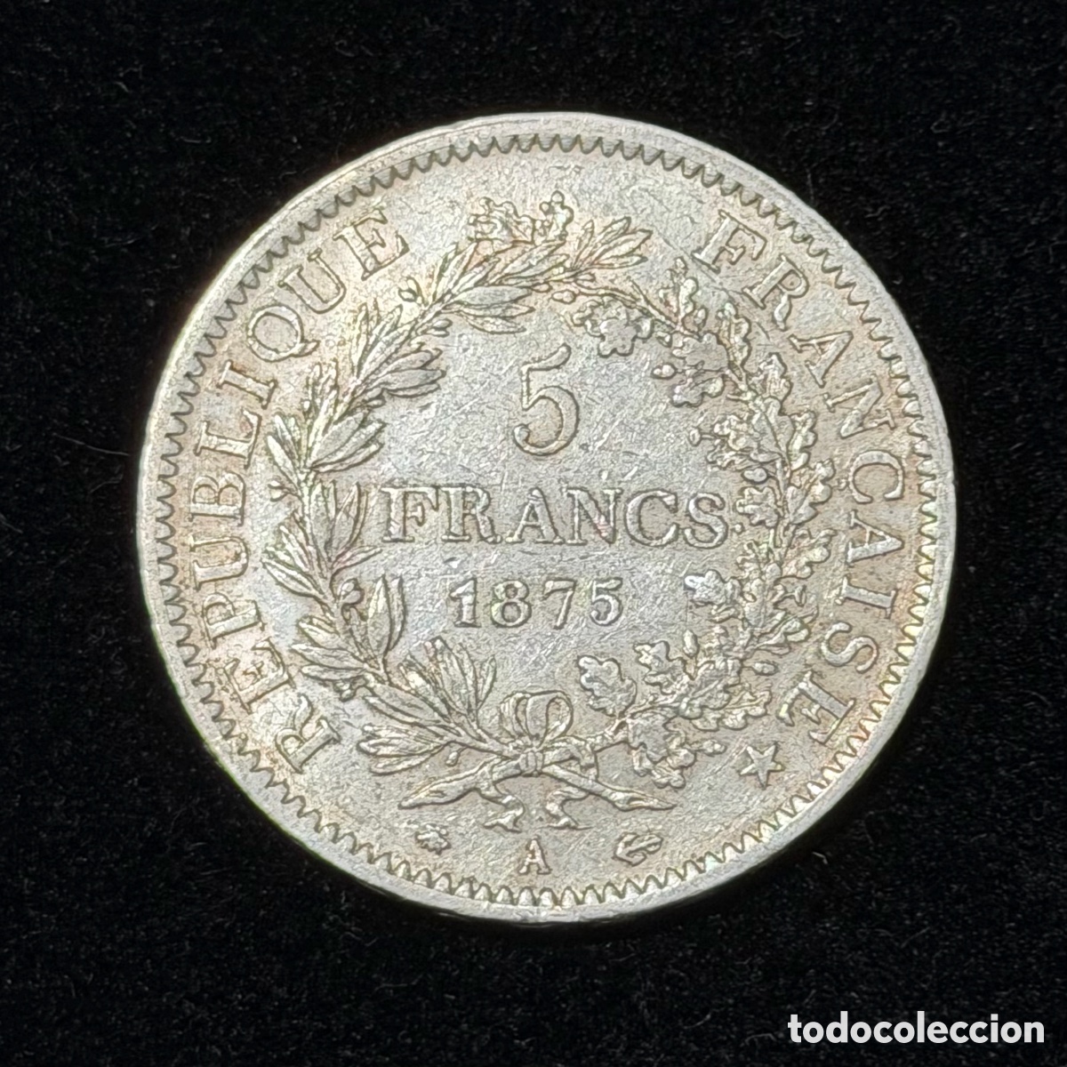 Monedas antiguas de Europa: 5 Francos Plata H&eacute;rcules 1875 A Par&iacute;s Francia