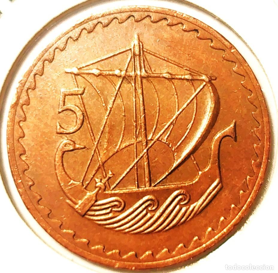 Monedas antiguas de Europa: CHIPRE (1963-1982) - 5 MILS 1963 - REPUBLICA DE CHIPRE - B - 5,74 GR. BRONCE - DIAMETRO 26 mm - MB