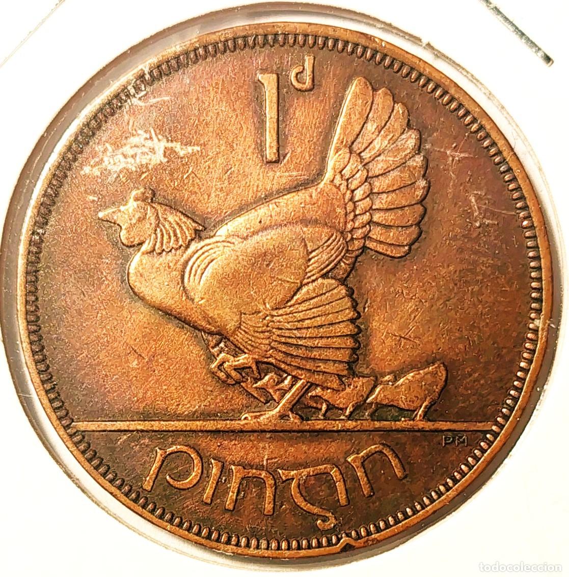 Monedas antiguas de Europa: IRLANDA (1927-1937) - 1 PENIQUE 1935 - EIRE - B - 9,45 GR. BRONCE - DIAMETRO 30,90 mm - KM#3 - MB