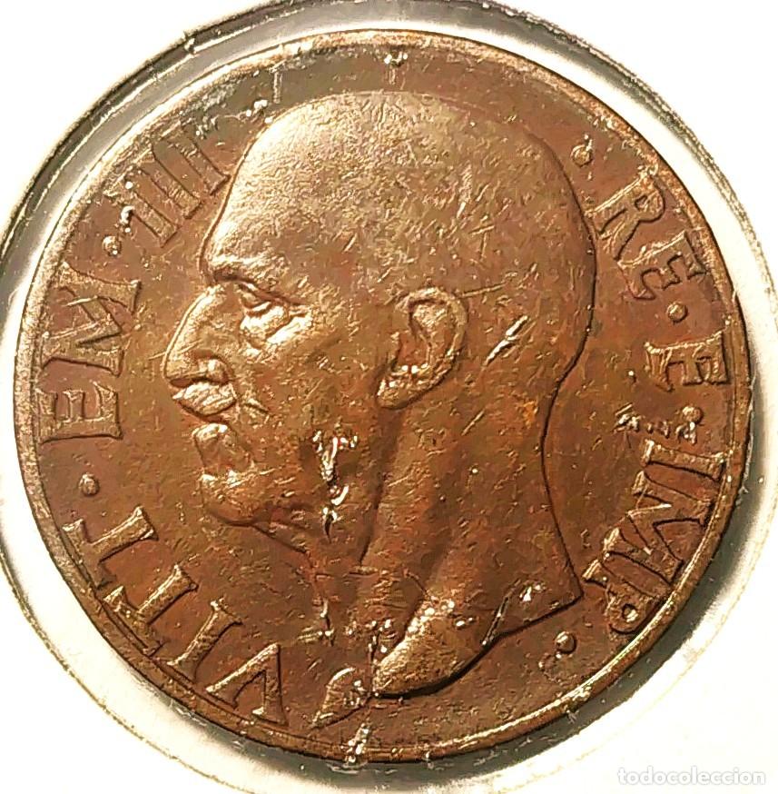 Monedas antiguas de Europa: ITALIA (1900-1946) - 10 CENTESIMOS 1939 R - REY VITTORIO EMANUEL III - C - 4,90 GR. COBRE