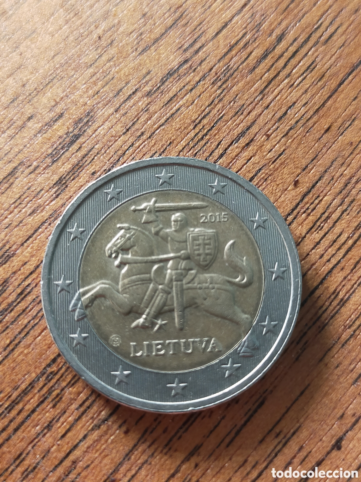 Monedas antiguas de Europa: moneda de 2 euros de Lituania del a&ntilde;o 2015