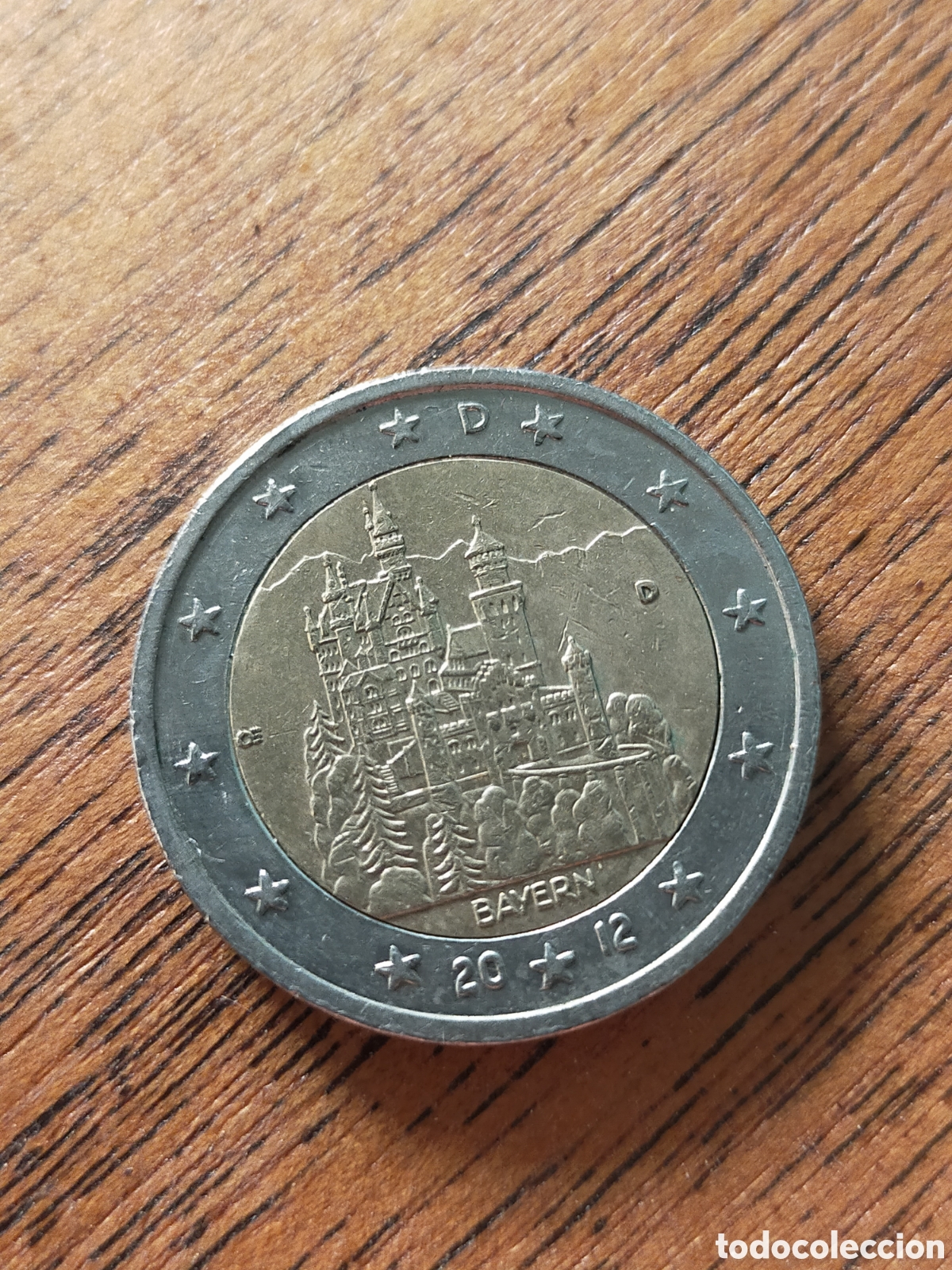 Monedas antiguas de Europa: moneda conmemorativa de 2 euros de Alemania del a&ntilde;o 2012