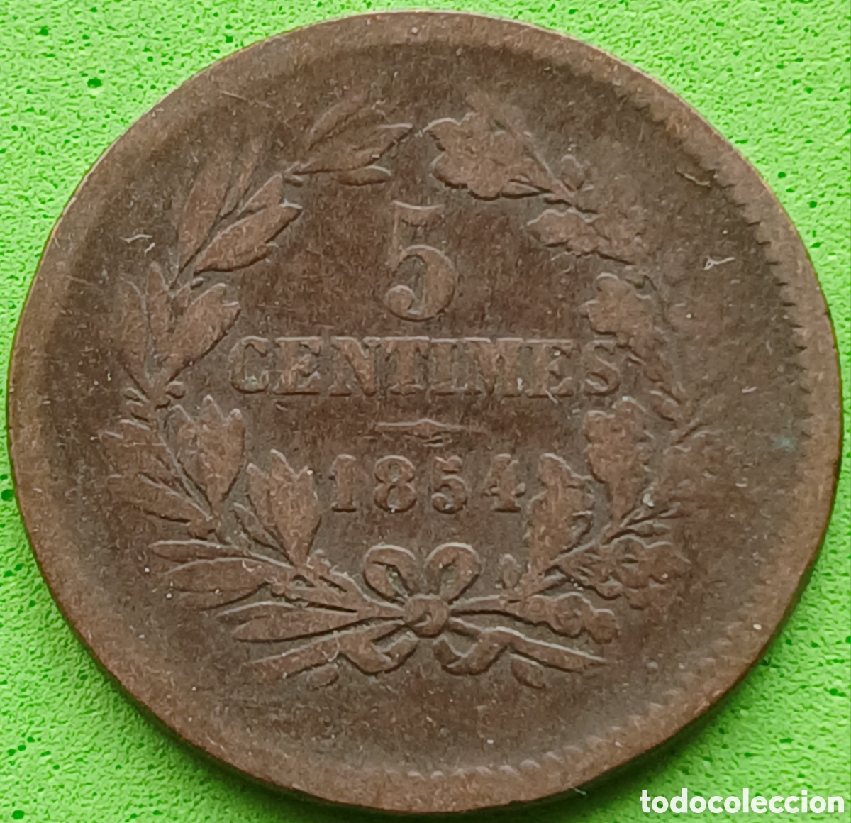Monedas antiguas de Europa: Luxemburgo 5 c&eacute;ntimos 1854 km#22 poco com&uacute;n!