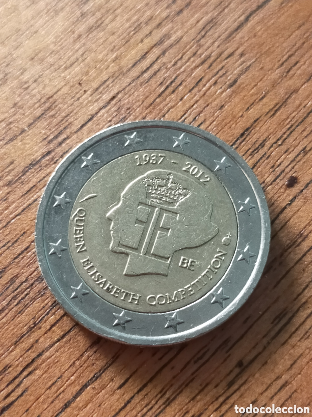 Monedas antiguas de Europa: moneda conmemorativa de 2 euros de B&eacute;lgica del a&ntilde;o 2012,