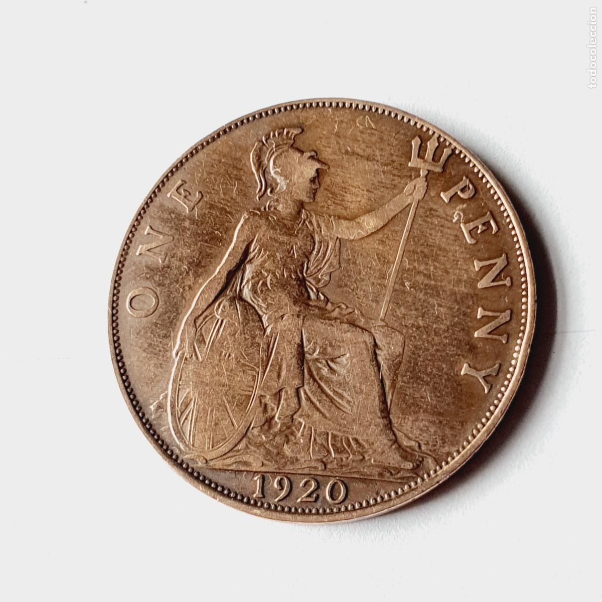 Monedas antiguas de Europa: MONEDA-GRAN BRETA&Ntilde;A-ONE PENNY-1920-EXCELETE-BRITANIA-VER FOTOGRAF&Iacute;AS-COLECCIONISTAS.