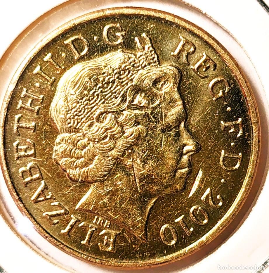 Monedas antiguas de Europa: REINO UNIDO (1982-2022) - 1 LIBRA 2010 - REINA ISABEL II - A - 9,50 GR. NIQUEL-LATON - DIAMETRO 22,5