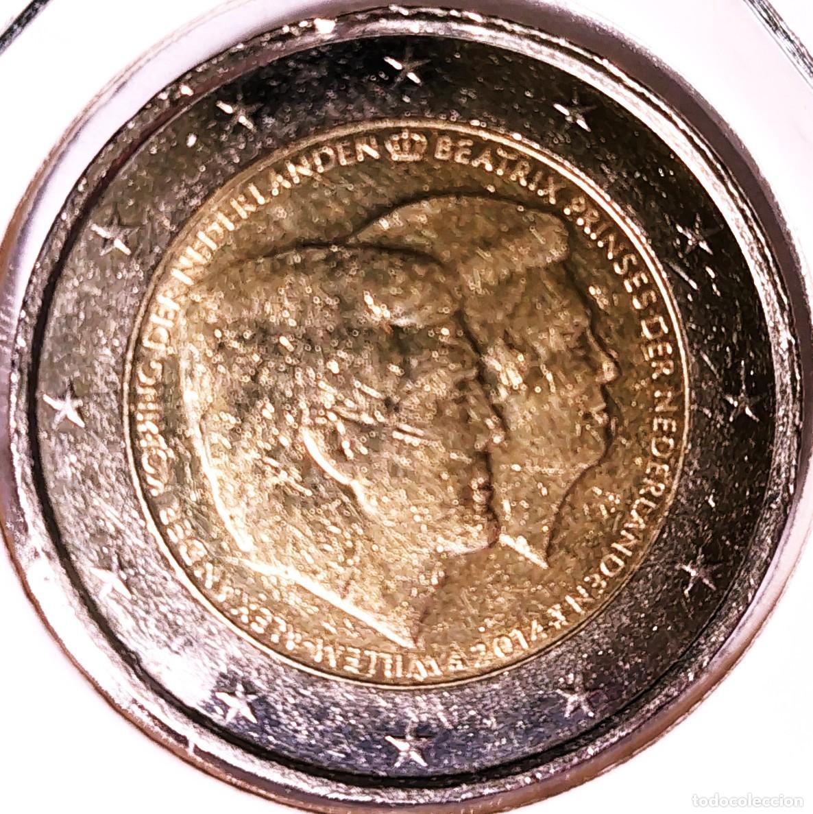 Monedas antiguas de Europa: PAISES BAJOS (1999-) - 2 EUROS 2014 - ASCENCION AL TRONO DE GUILLERMO ALEJANDRO - A - 8,50 GR. BIMET