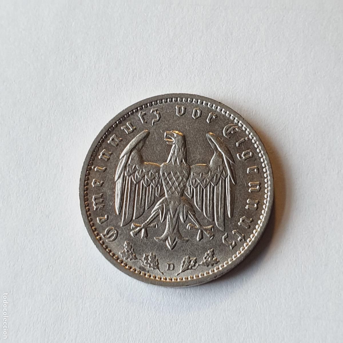 Monedas antiguas de Europa: MONEDA-ALEMANIA-1 REICHSMARK-1934-N&Iacute;QUEL-23 MM.D.-VER FOTOGRAF&Iacute;AS-COLECCIONSTAS.