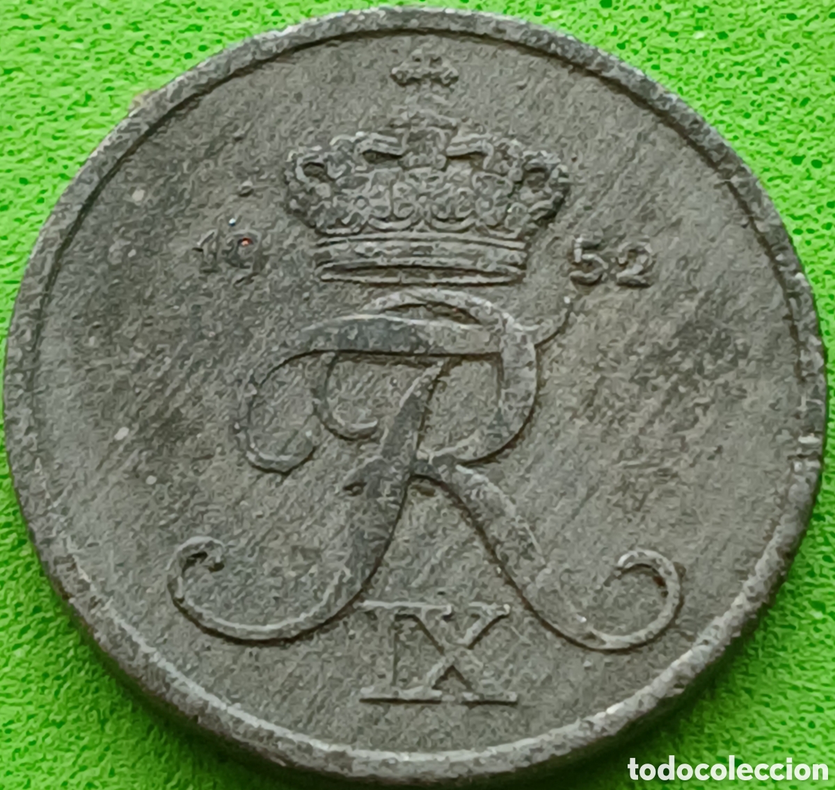 Monedas antiguas de Europa: Dinamarca 1 ore 1952 km#839