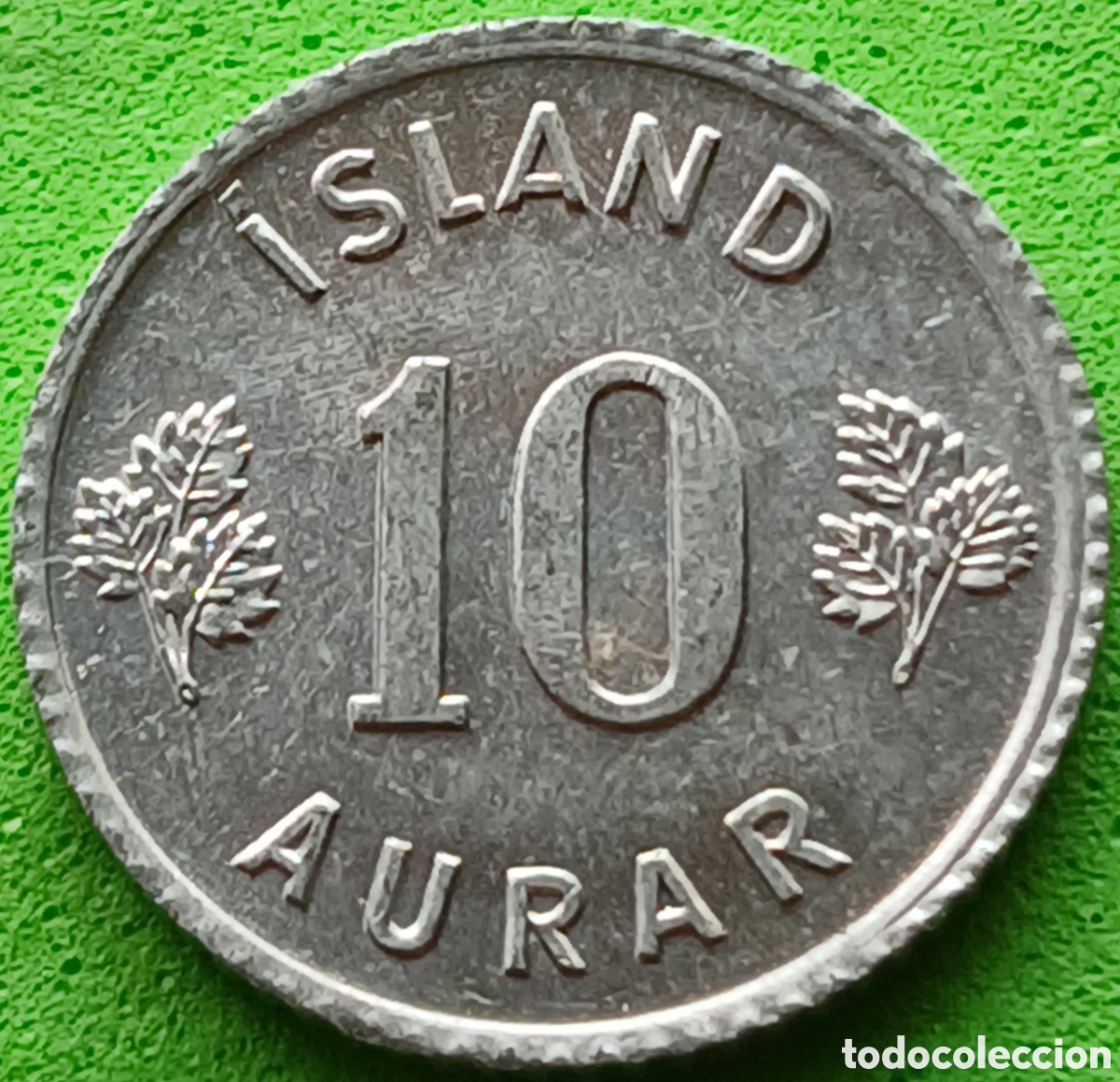 Monedas antiguas de Europa: Islandia 10 aurar 1970 km#10a