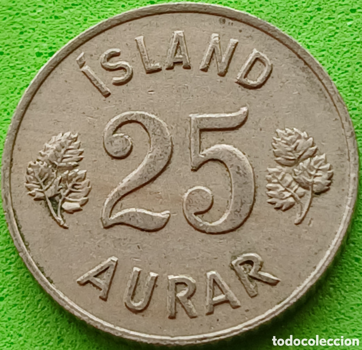 Monedas antiguas de Europa: Islandia 25 aurar 1965 km#11