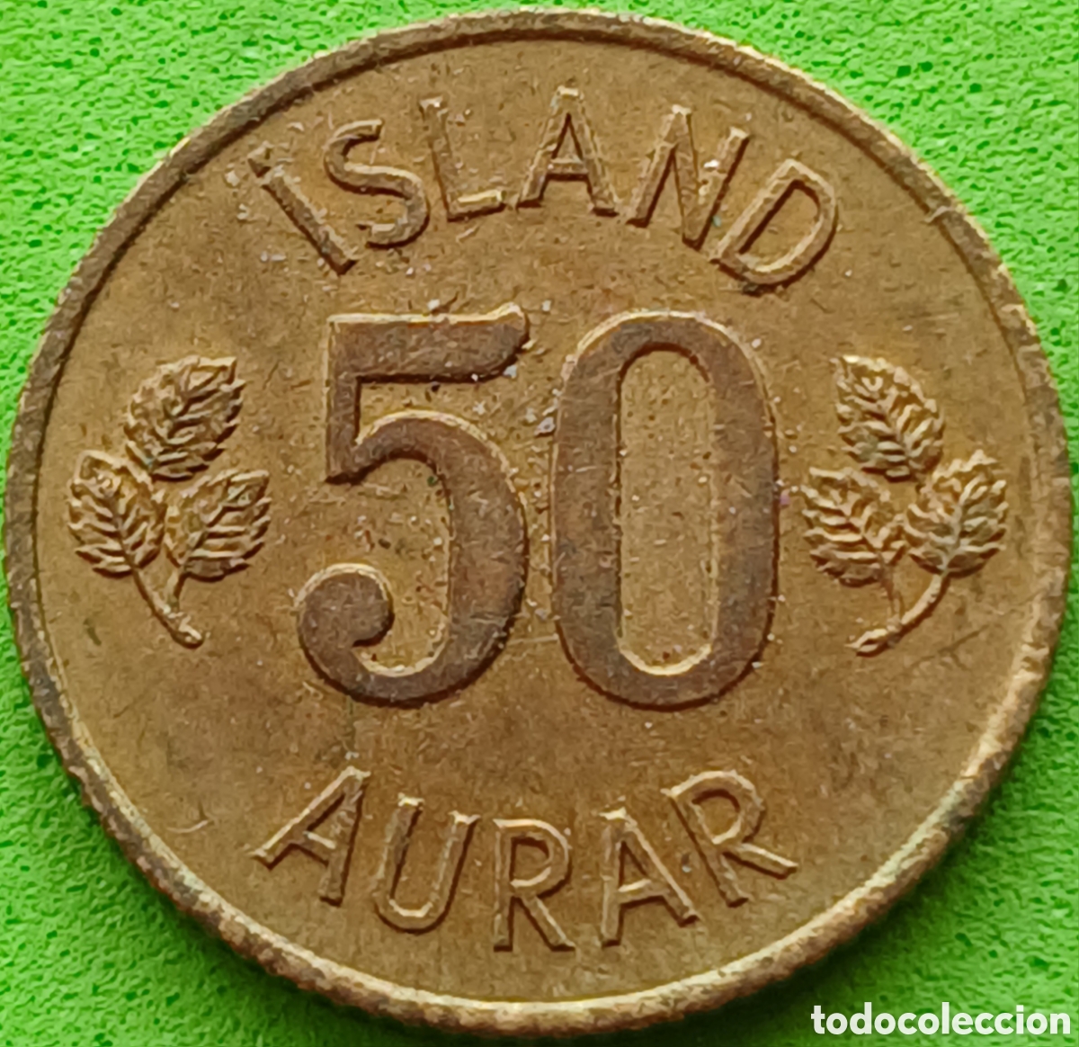 Monedas antiguas de Europa: Islandia 50 aurar 1970 km#17