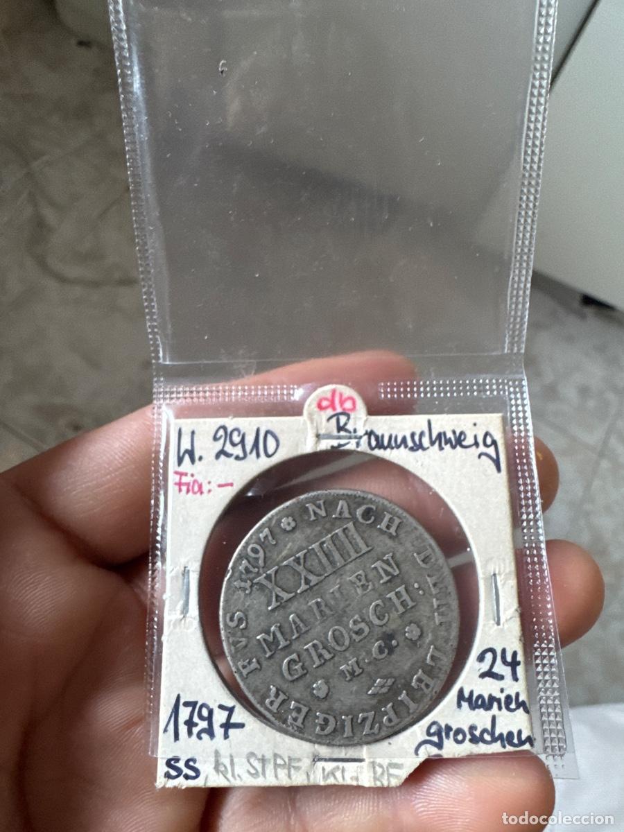 Monedas antiguas de Europa: moneda de 24 Mariengroschen del estado alem&aacute;n de Brunswick-Wolfenb&uuml;tte