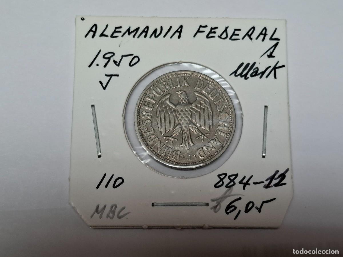 Monedas antiguas de Europa: 1 MARK de 1950 J KM 110 ALEMANIA FEDERAL en MBC