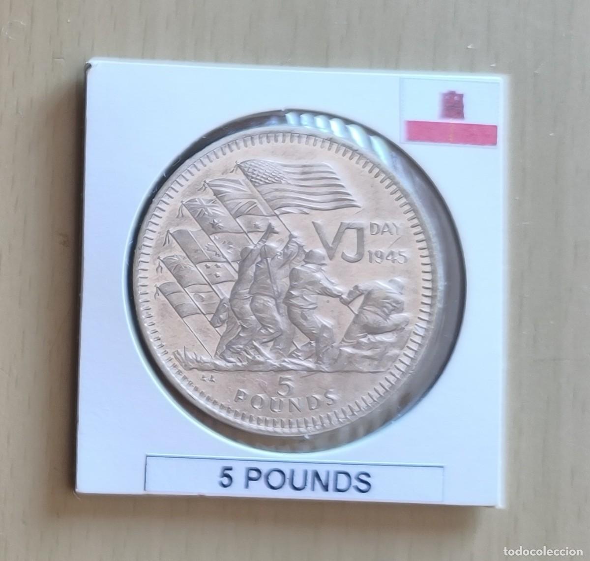 Monedas antiguas de Europa: GIBRALTAR. 5 LIBRAS 1995. KM 335. S/C