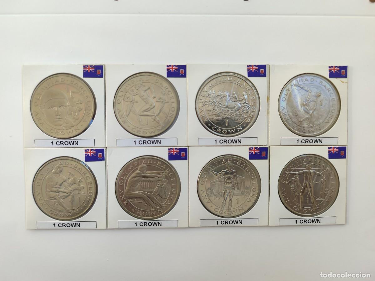 Monedas antiguas de Europa: GIBRALTAR. 8x1 CORONA 1991. S/C.