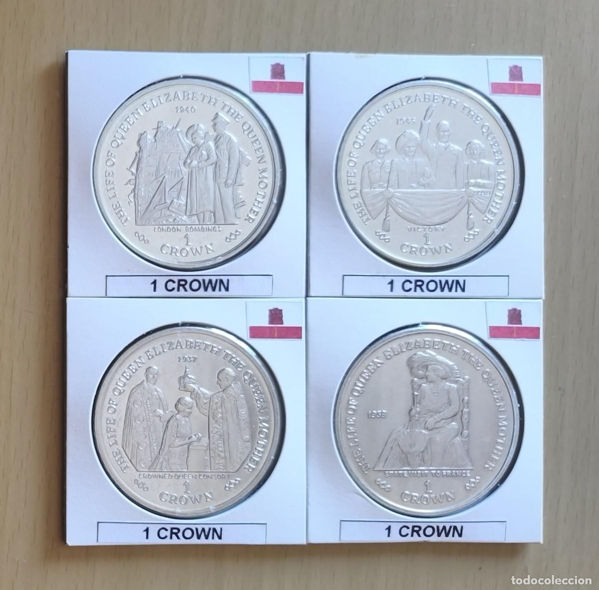 Monedas antiguas de Europa: GIBRALTAR. 4x1 CORONA 2000. S/C.