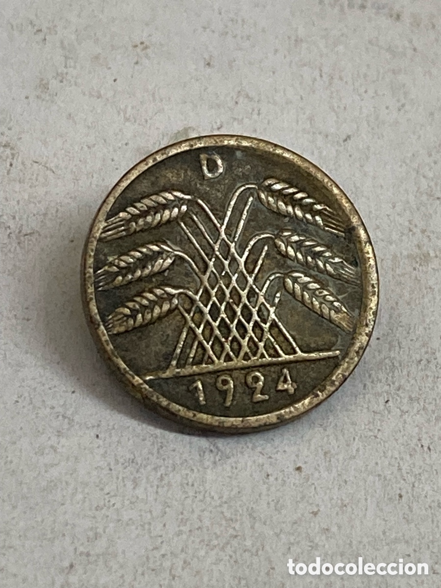 Monedas antiguas de Europa: Moneda 5 deutches 1924