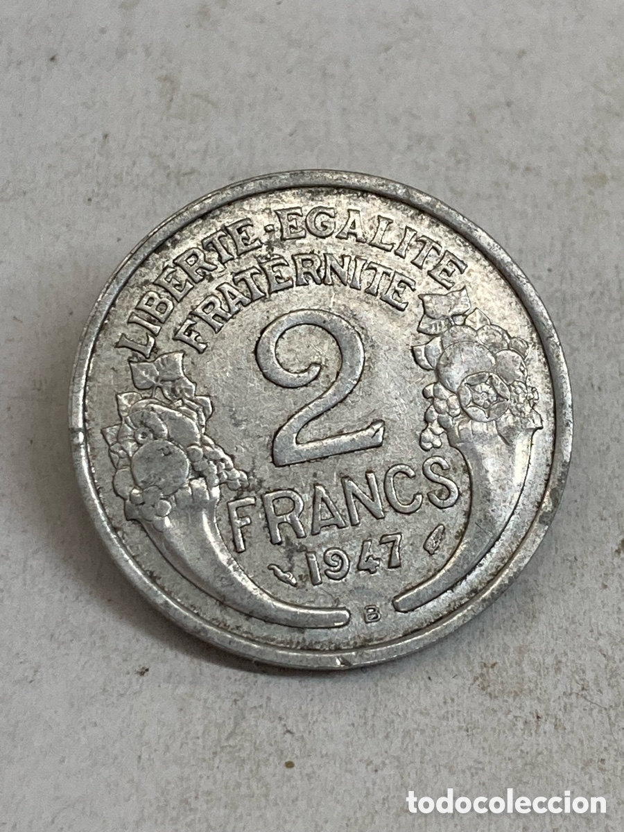 Monedas antiguas de Europa: Moneda 2 Francs 1947